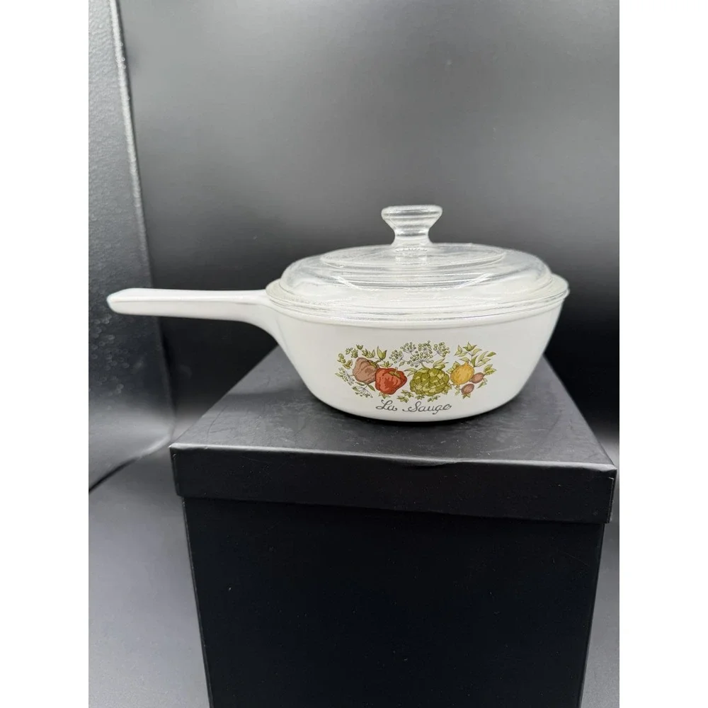 🌿🔥 Corning Ware Spice of Life 1 Pint Saucepan P‑81‑B w/ Lid – Vintage🔥🌿